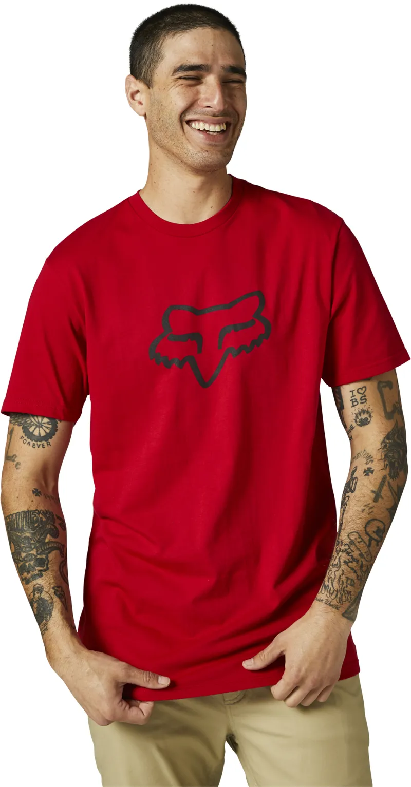 Fox Legacy Fox Head SS Tee Flame Red
